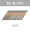 Boite de 2200 clous 34° 50mm SS B SC1 MILWAUKEE