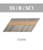 Boite de 2200 clous 34° 50mm SS B SC1 MILWAUKEE