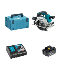Scie circulaire 18V Ø165 mm DHS660ZJ + 1 batterie BL1860B 18V 6 Ah + 1 chargeur rapide DC18RC MAKITA