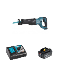 Scie sabre DJR186Z + 1 batterie BL1860B 18V 6 Ah + chargeur rapide DC18RC MAKITA