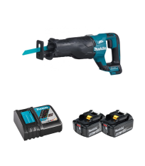 Scie sabre DJR187Z + 2 batteries BL1860B 18V 6 Ah + chargeur rapide DC18RC MAKITA
