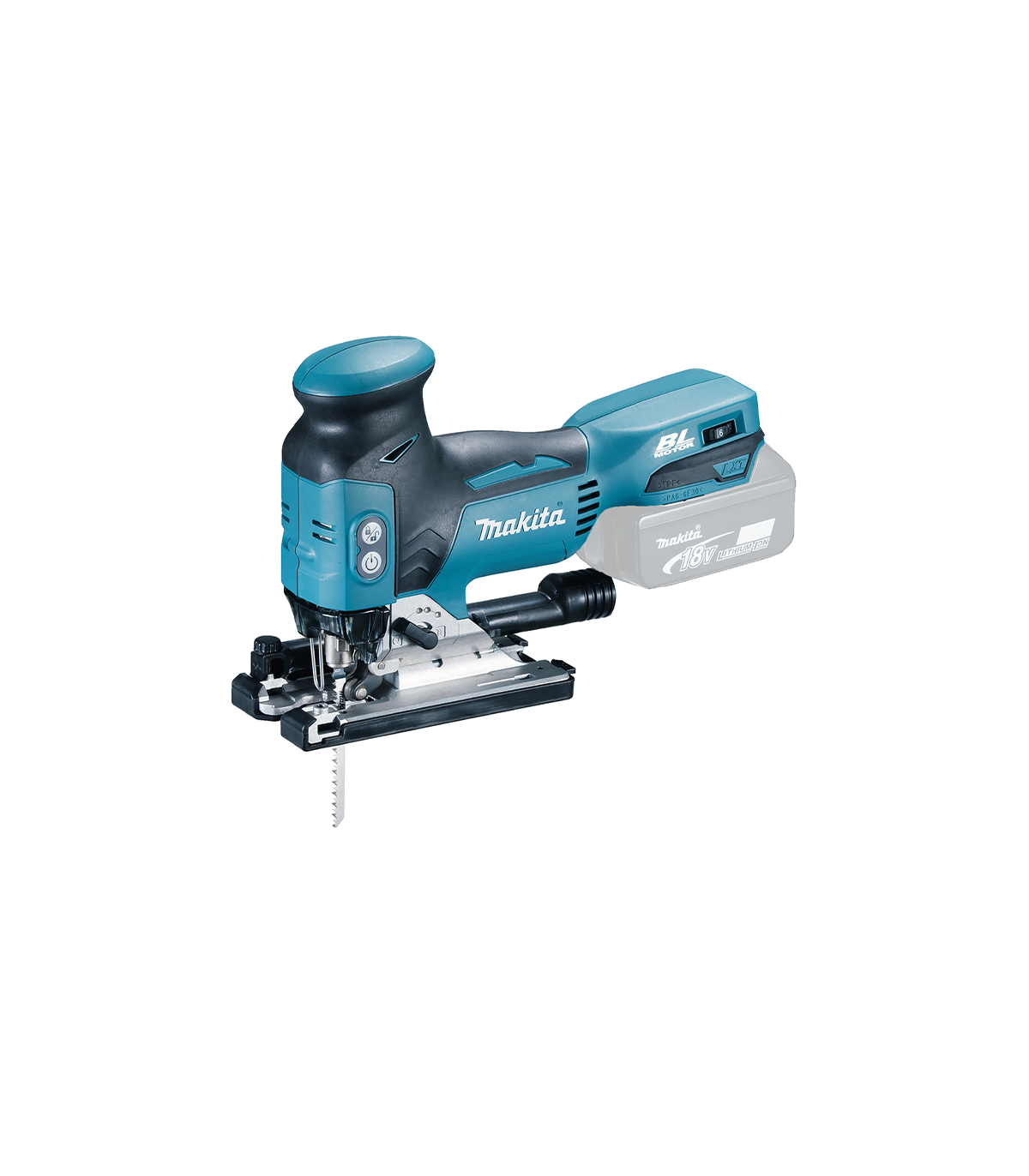 Scie sauteuse 18V DJV181ZJ + 1 batterie BL1860B 18V 6 Ah + chargeur rapide DC18RC MAKITA