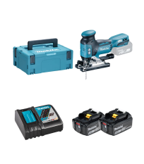 Scie sauteuse 18V DJV181ZJ + 2 batteries BL1860B 18V 6 Ah + chargeur rapide DC18RC MAKITA