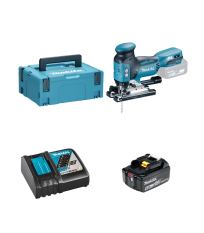 Scie sauteuse 18V DJV181ZJ + 1 batterie BL1860B 18V 6 Ah + chargeur rapide DC18RC MAKITA