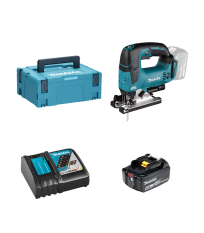 Scie sauteuse 18V DJV182ZJ + 1 batterie BL1860B 18V 6 Ah + chargeur rapide DC18RC MAKITA