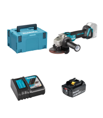 Meuleuse Ø125 mm 18V DGA506ZJ + 1 batterie BL1860B 18V 6 Ah + chargeur rapide DC18RC MAKITA