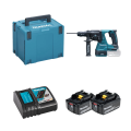 2 batteries BL1860B 18V 6 Ah + chargeur rapide DC18RC