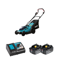 Tondeuse 18V 33cm DLM330Z + 2 batteries BL1860B 18V 6 Ah + chargeur rapide DC18RC MAKITA