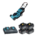 4 batteries BL1860B 18V 6 Ah + chargeur double DC18RD