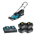 4 batteries BL1860B 18V 6 Ah + chargeur double DC18RD