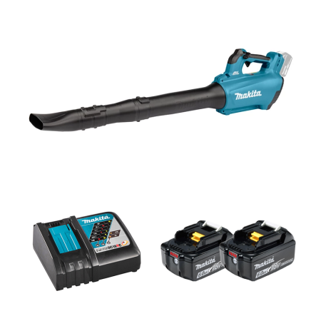 Souffleur 18V DUB184Z + 2 batteries BL1860B 18V 6 Ah + chargeur rapide DC18RC MAKITA