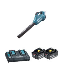 Souffleur 2x18V DUB362Z + 2 batteries BL1860B 18V 6 Ah + chargeur double DC18RD MAKITA