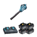 4 batteries BL1860B 18V 6 Ah + chargeur double DC18RD