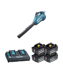 Souffleur 2x18V DUB362Z + 4 batteries BL1860B 18V 6 Ah + chargeur double DC18RD MAKITA