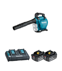 Aspirateur-Broyeur Souffleur 2x18V DUB363ZV + 2 batteries BL1860B 18V 6 Ah + chargeur double DC18RD MAKITA