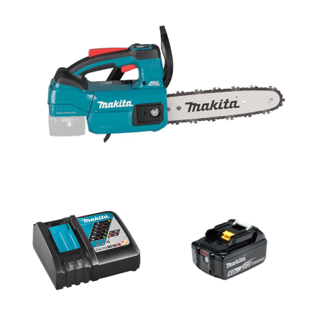 Tronçonneuse d'élagage 18V 25cm DUC254Z001 + 1 batterie BL1850B 18V 6 Ah + chargeur rapide DC18RC MAKITA