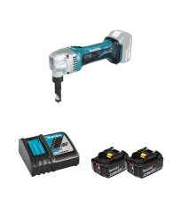 Grignoteuse 18V DJN161Z + 2 batteries BL1850B 18V 5 Ah + 1 chargeur rapide DC18RC MAKITA
