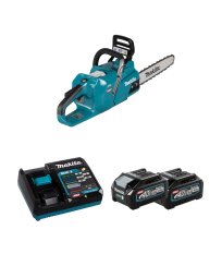 Tronçonneuse 40V 35cm UC011GZ01 + 2 batteries 40V BL4040 4 Ah + chargeur rapide DC40RA MAKITA