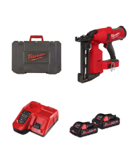 Agrafeuse pour clôture 18V M18 FFUS-302C + 2 batteries 18V 3 Ah + chargeur M12-18 FC MILWAUKEE