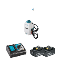 Pulvérisateur 18V DUS158Z 15L + 2 batteries BL1830B 18V 3 Ah + chargeur rapide DC18RC MAKITA