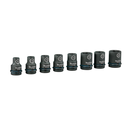 Coffret 8 douilles 1/2" 8 à 21 mm MAKITA