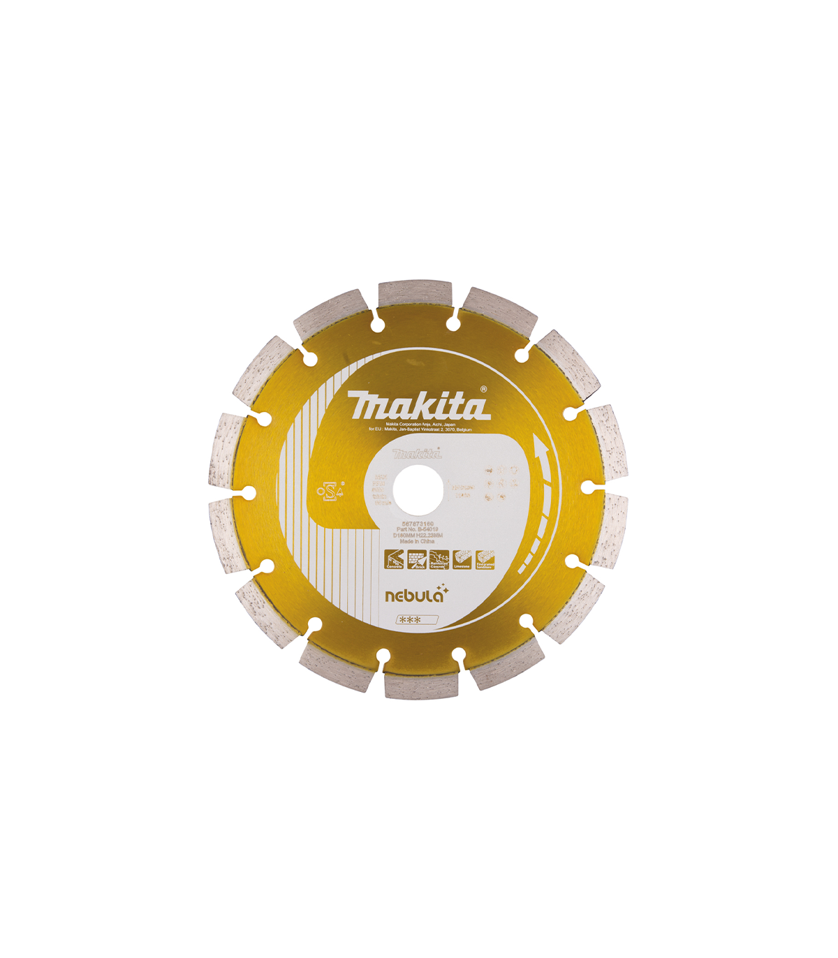 Disque diamant NEBULA béton Ø180 mm MAKITA