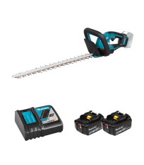 Taille-haie 18V 52cm DUH506Z + 2 batteries BL1850B 18V 5 Ah + chargeur rapide DC18RC MAKITA