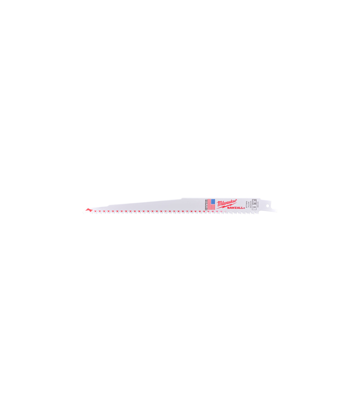 Lot de 5 lames de scie sabre de démolition Bois 230mm 5 TPI MILWAUKEE