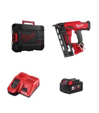 Cloueur de finition 18V M18 FN16GA-0X + 1 batterie 5 Ah + M12-18 FC MILWAUKEE