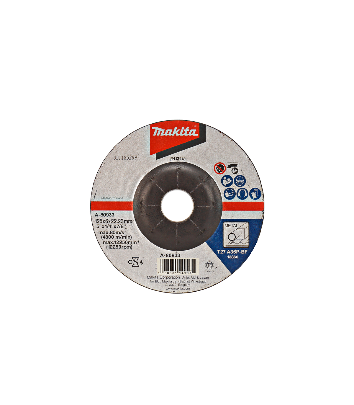 Disque à ébarder pour métal Ø125 mm MAKITA