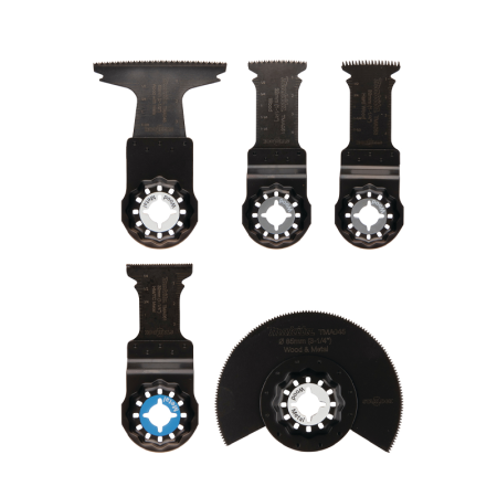 Lot de 5 lames STARLOCK bois et métal MAKITA