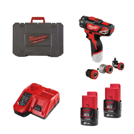 Perceuse visseuse 5 en 1 M12 BDDXKIT-202C MILWAUKEE