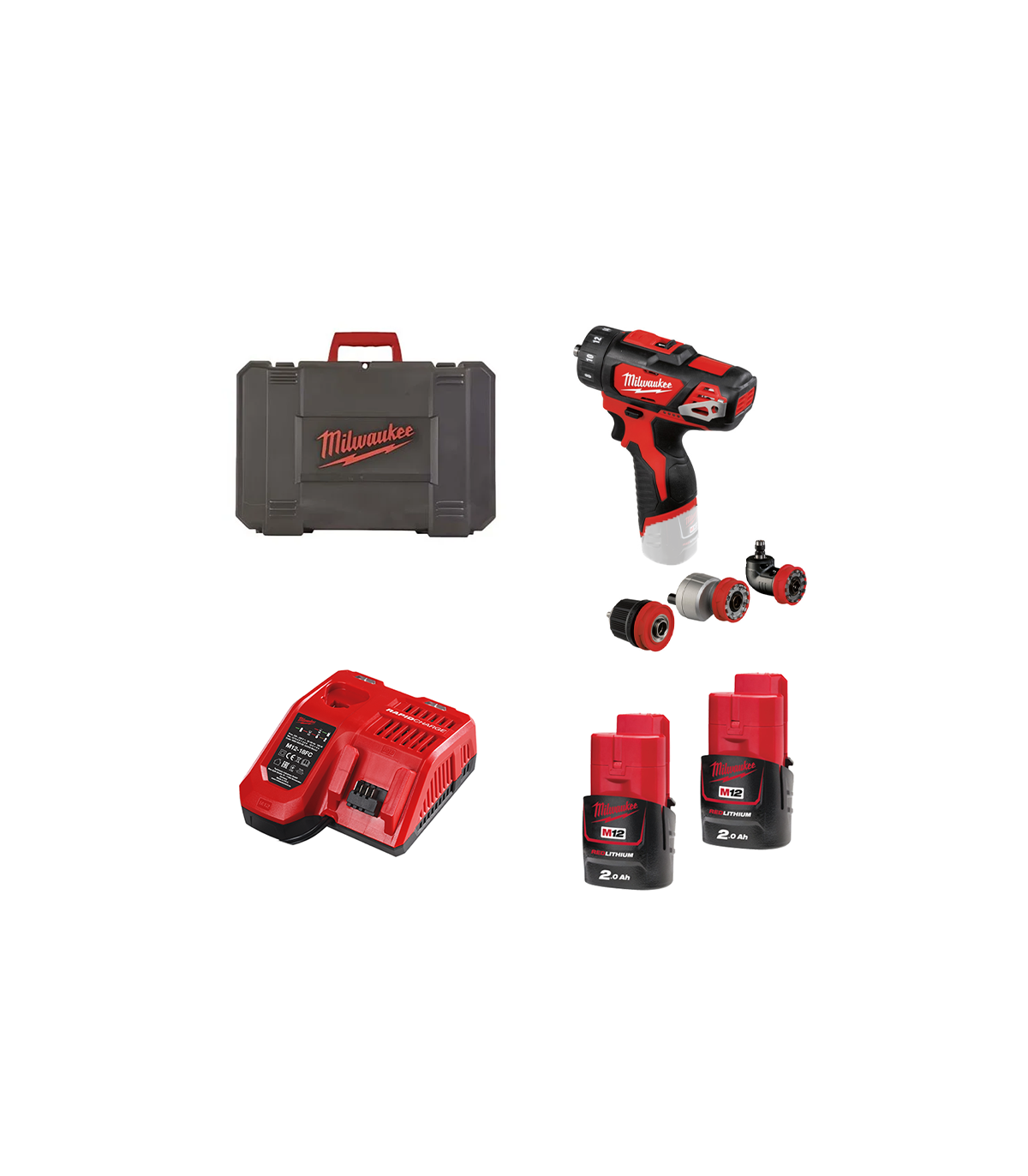 Perceuse visseuse 5 en 1 M12 BDDXKIT-202C MILWAUKEE