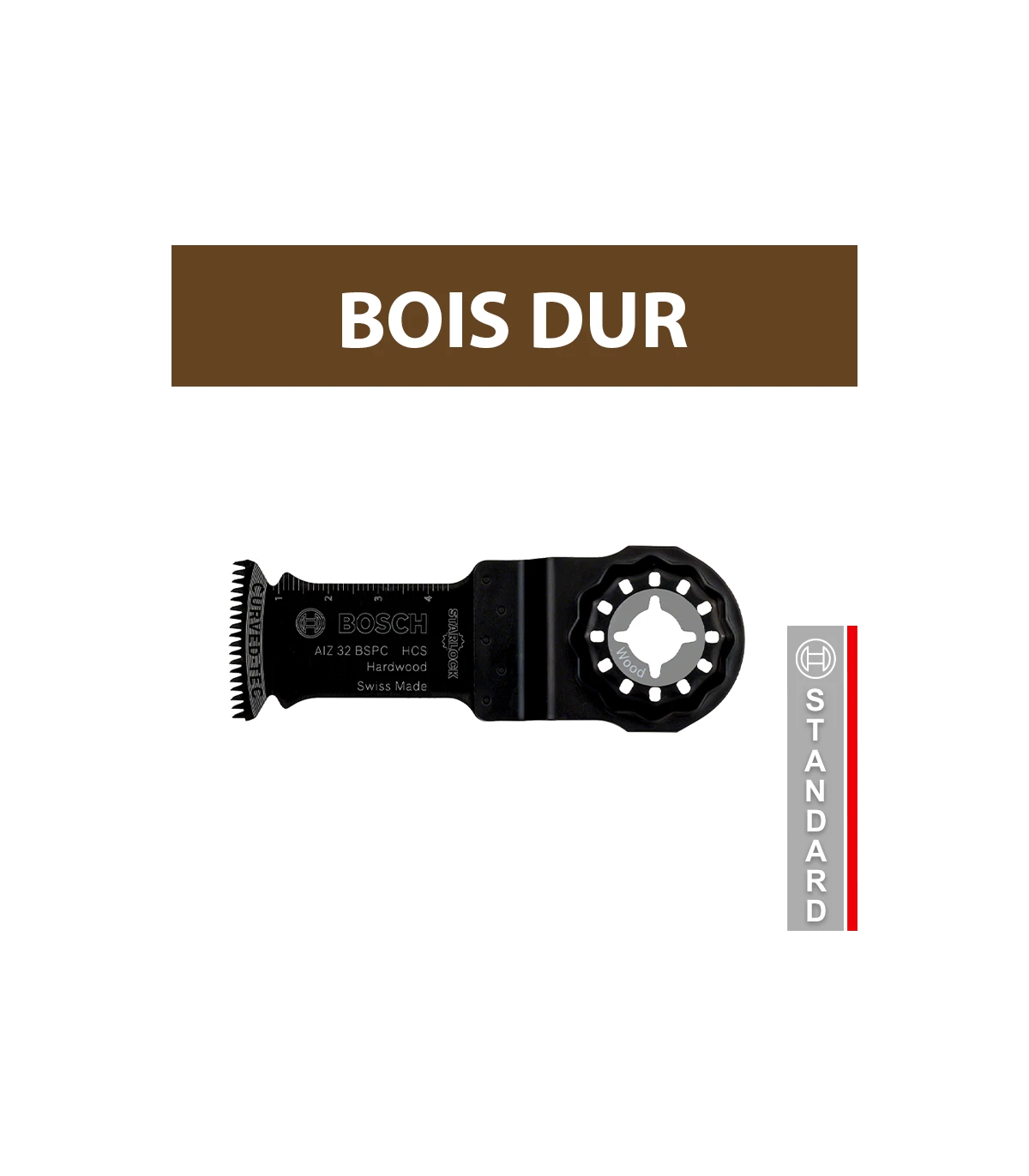 Lame plongeante Starlock HCS AIZ 32 BSPC bois dur BOSCH