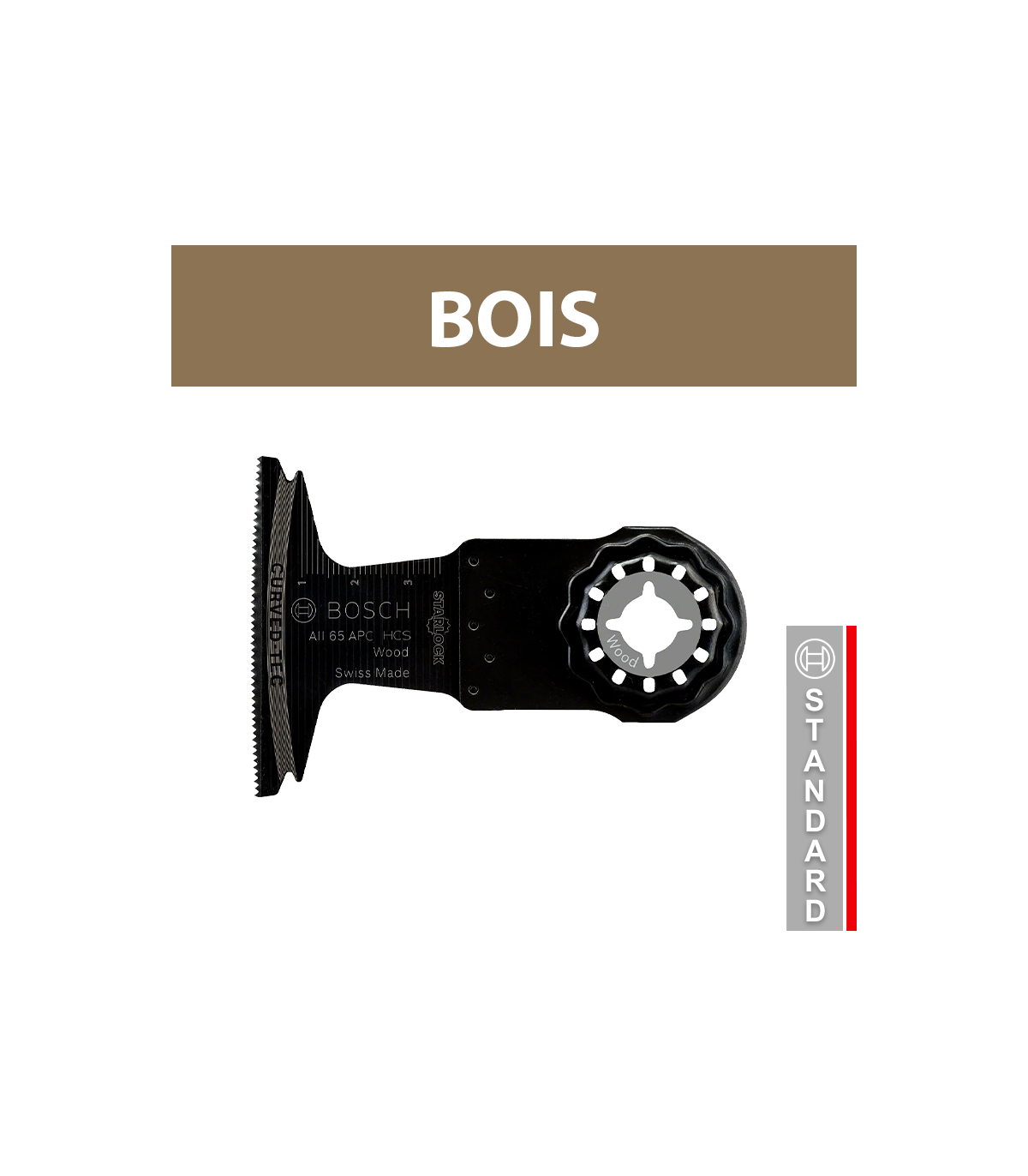 Lame plongeante Starlock HCS AII 65 APC bois BOSCH