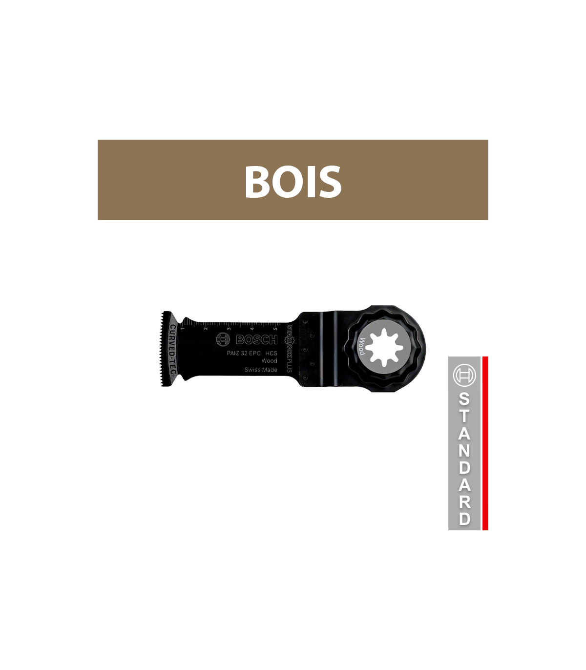 Lame plongeante HCS StarlockPlus PAIZ 32 EPC bois BOSCH