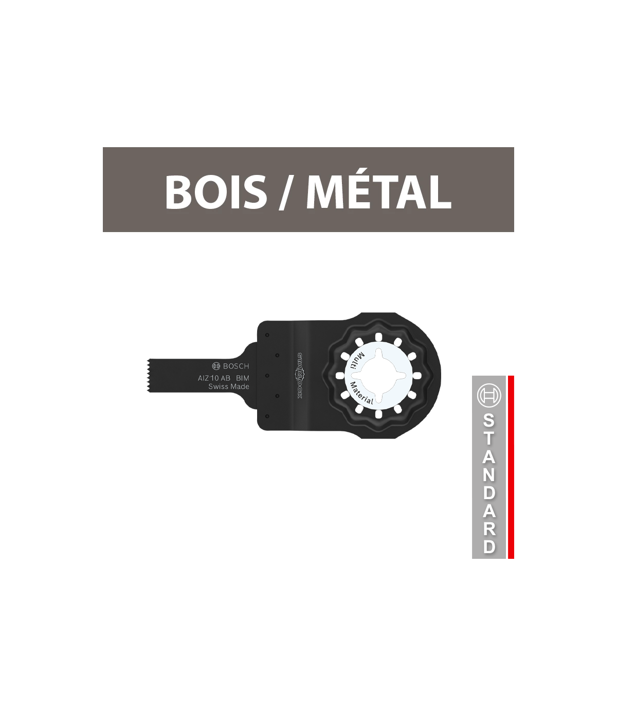 Lame plongeante Starlock BIM AIZ 10 AB Bois & Métal BOSCH