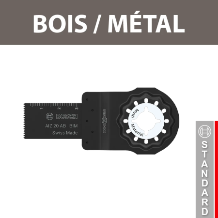 Lame plongeante Starlock BIM AIZ 20 AB Bois & Métal BOSCH