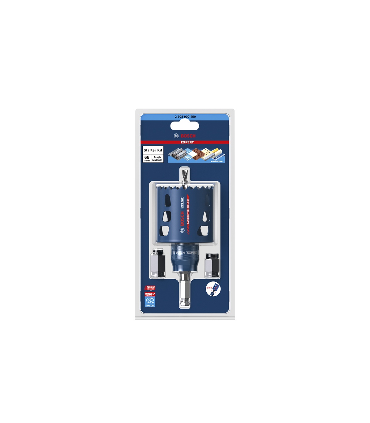Kit de démarrage pour scie trépan EXPERT Multi Material 68 x 60 mm BOSCH