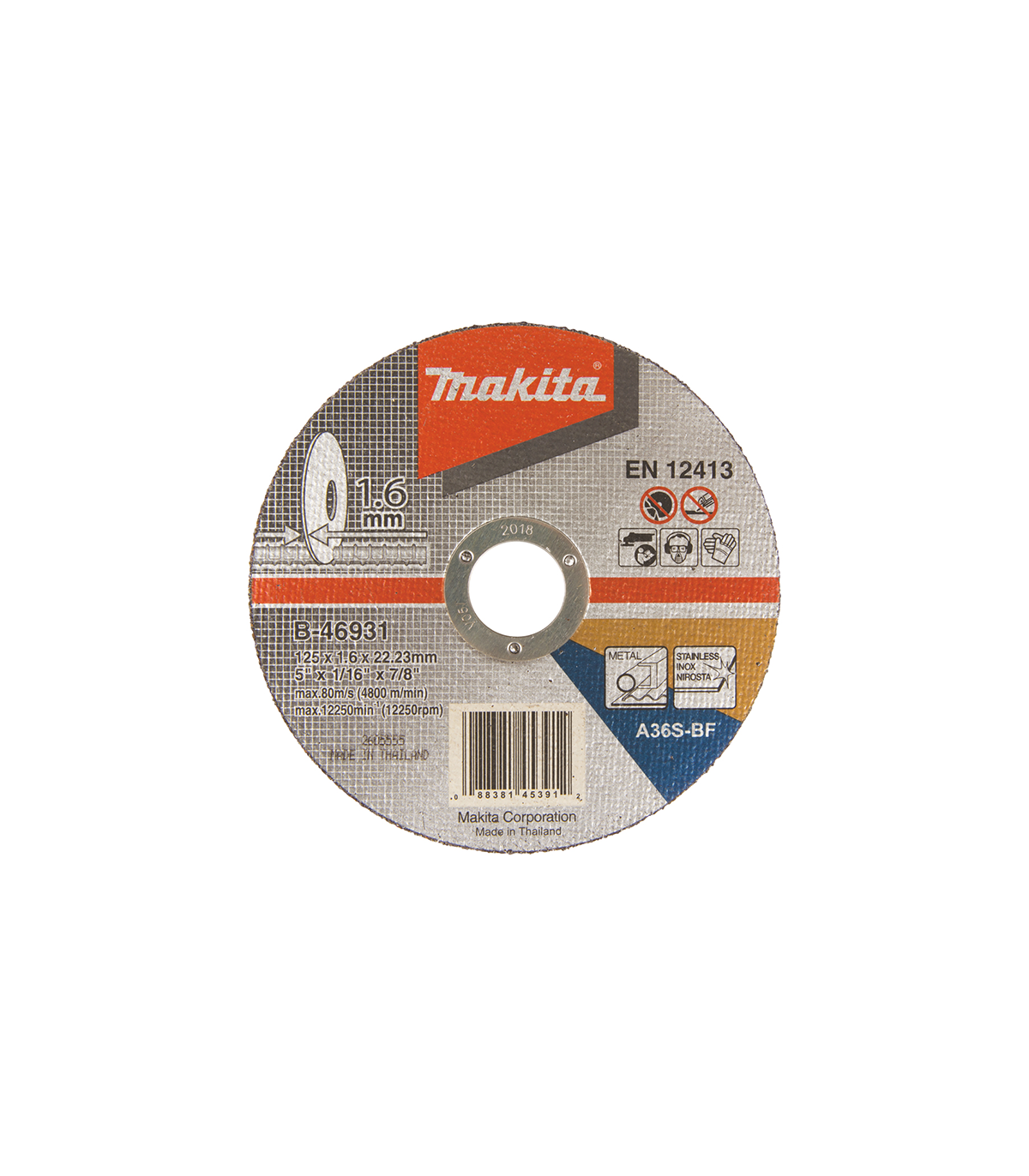 Disques à tronçonner métal & inox A36S Ø125 mm MAKITA