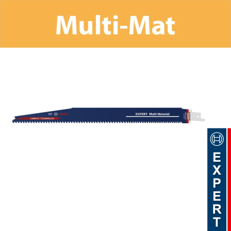 Lame de scie sabre 300mm EXPERT carbure S 1256 XHM Multi matériaux BOSCH