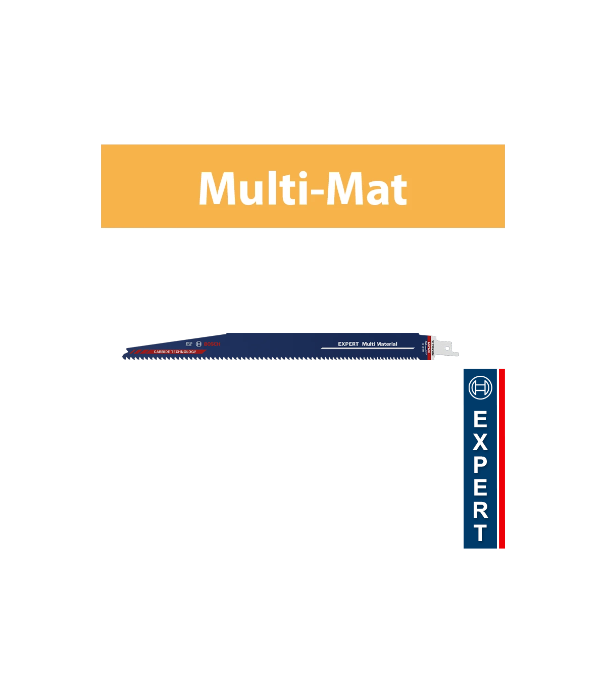 Lame de scie sabre 300mm EXPERT carbure S 1256 XHM Multi matériaux BOSCH