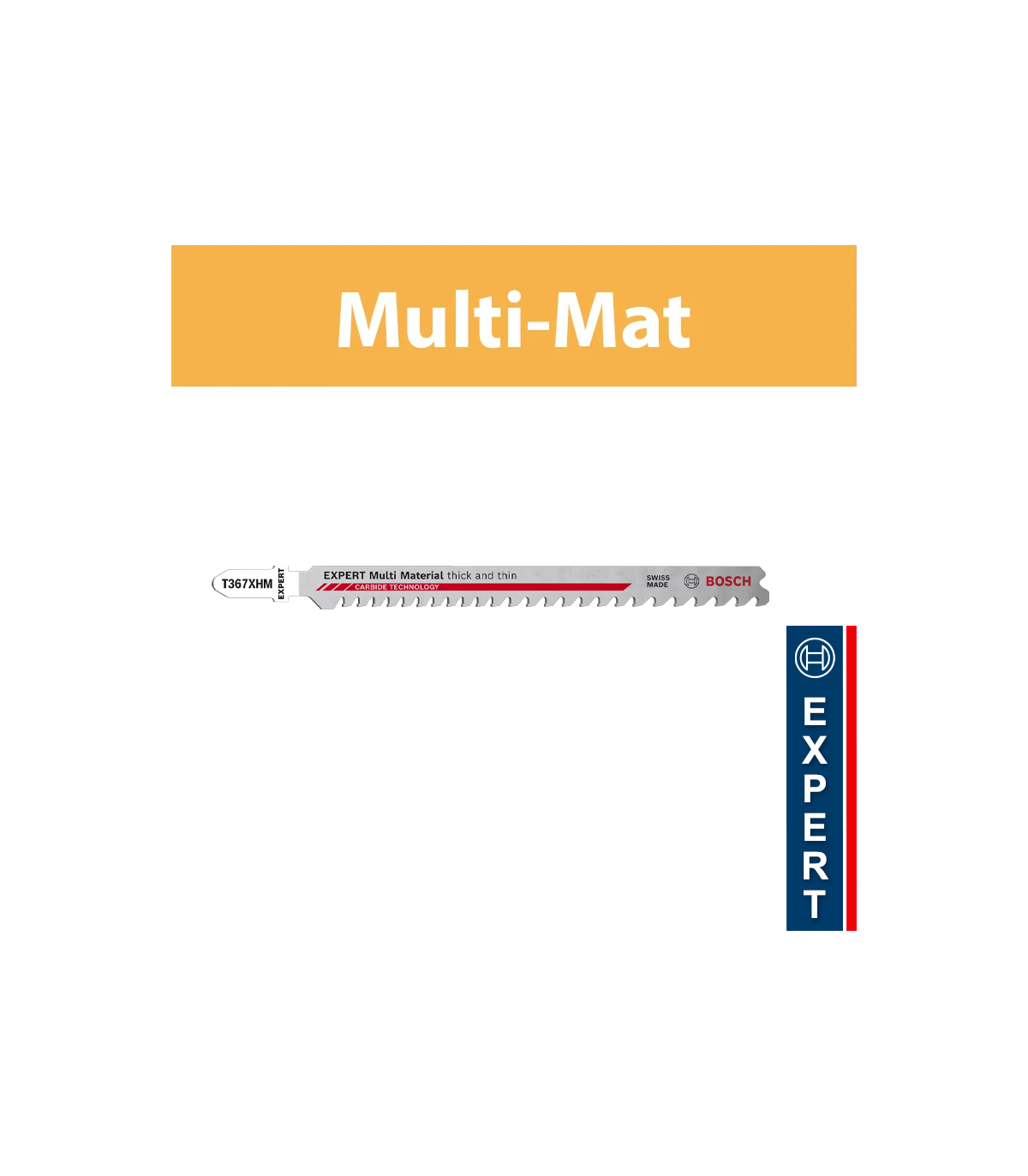 Lot de 3 lames de scie sauteuse 132 mm T 367 XHM Multi matériaux BOSCH