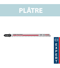 Lot de 3 lames de scie sauteuse carbure 132 mm T 341 HM Plâtre BOSCH
