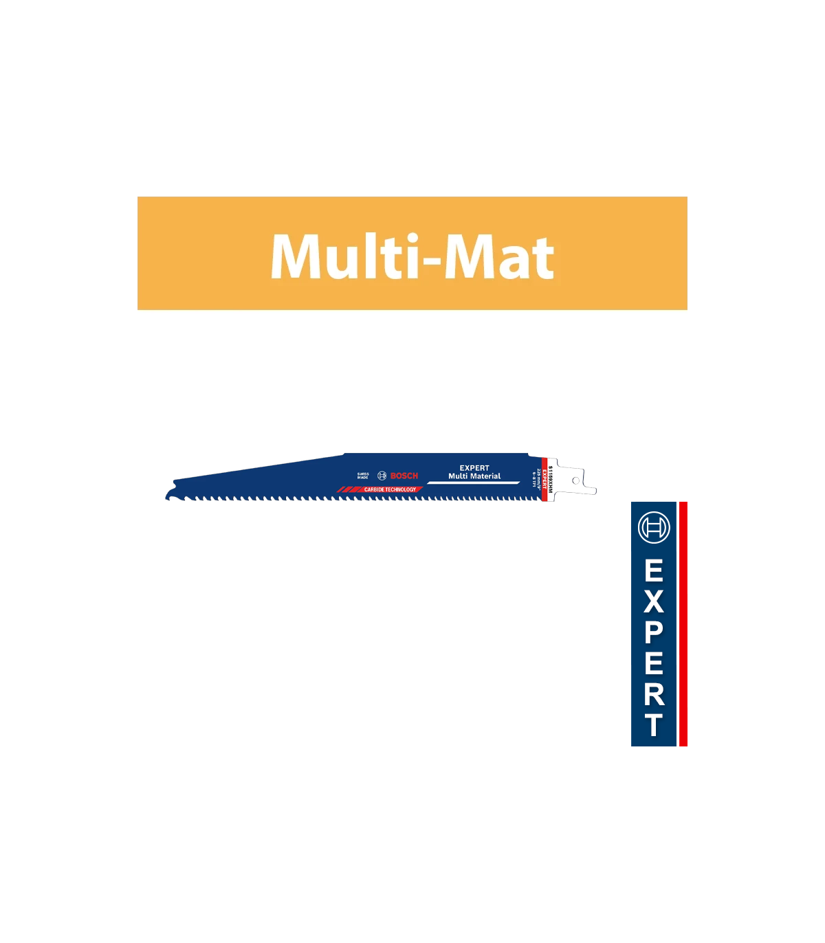Lame de scie sabre 225mm EXPERT S 1159 XHM Multi matériaux BOSCH