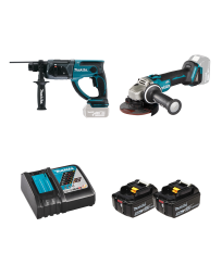 Pack 2 machines 18V (DGA504Z+ DHR202Z) MAKITA