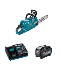 Tronçonneuse 40V 35cm UC011GZ01 + 2 batteries 40V BL4050F 5 Ah + chargeur rapide DC40RA MAKITA