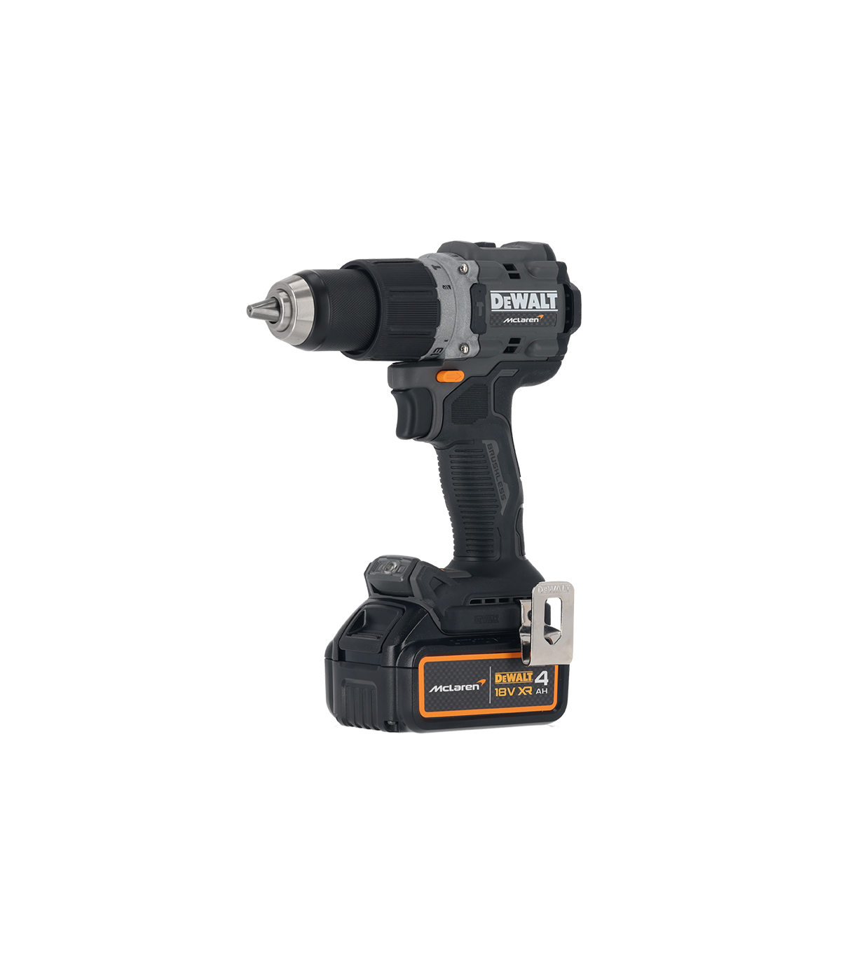 Perceuse-visseuse à percussion 18V DCD805N-XJ Édition Limitée McLaren + 2 batteries 18V 5 Ah + 1 Chargeur DCB1104-QW DEWALT