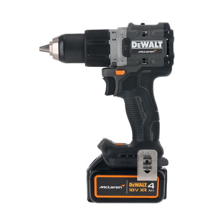 Perceuse-visseuse à percussion 18V DCD805N-XJ Édition Limitée McLaren + 2 batteries 18V 5 Ah + 1 Chargeur DCB1104-QW DEWALT