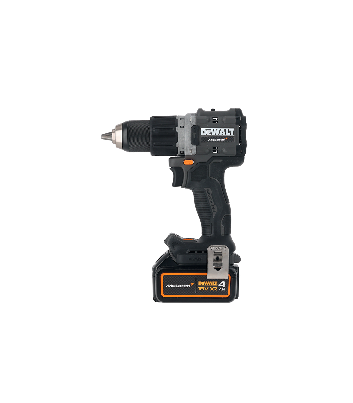Perceuse-visseuse à percussion 18V DCD805N-XJ Édition Limitée McLaren + 2 batteries 18V 5 Ah + 1 Chargeur DCB1104-QW DEWALT